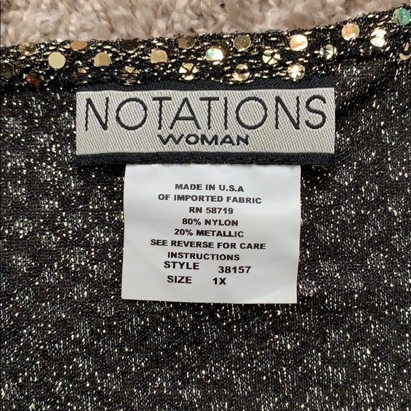 Gold draped neck blouse - Picture 2 of 4